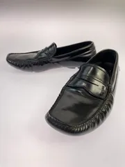 【中古品】PRADA プラダ LOGO LOAFER ロゴ ローファー 革靴 ビジネスシューズ 【183-250925-kk-30-min】