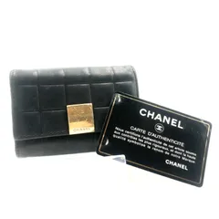 CHANEL シャネル　チョコバー　キーケース  レザー　本革　ブラック　ゴールド金具　イタリア製　シリアルシールあり　ブティックシールあり　ギャランティーカードありレディース