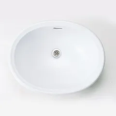 洗面器 洗面ボール 洗面ボウル 手洗い鉢 洗面台 陶器 洗面 ボール ボウル ブランカ 洗面器 Mオーバル（排水金具なし） 410×520×195mm オーバーフロー付 サニタリールーム パウダールーム 脱衣室 トイレ 水廻り 店舗 カフェ リフォーム DIY