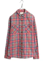 【お得なクーポン配布中!】 デニム&サプライ ラルフローレン チェック プリント フランネル シャツ メンズ XL DENIM&SUPPLY ポロ ネルシャツ 長袖シャツ マルチカラー