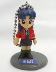 【中古】キーホルダー・マスコット(キャラクター) 葛城ミサト 「新世紀エヴァンゲリオン」 キーチェーンフィギュア