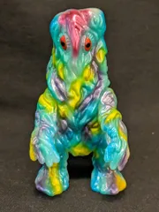 M1号 M1号の大怪獣ゴジラシリーズ ヘドラ ミドルサイズ(蓄光成型/メタ青 メタ紫 メタ赤 黄 塗装) 110mmのサムネイル
