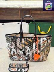 【今日特価】GOYARD ハンドペイントプリント ショッピングバッグ（王菲コピーモデル）