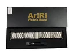 未使用　AriRi　アップルウォッチ用　ステンレススチールバンド　Apple Watch　38/40/41 mm対応　シルバーカラー　送料無料