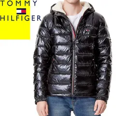 トミーヒルフィガー TOMMY HILFIGER ダウンジャケット ライトダウン 中綿 ブルゾン アウター メンズ フード付き 軽量 防寒 撥水 黒 ブラック WATER RESISTANT HOODY PUFFER JACKET 150AN214