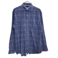 TOMMY HILFIGER 長袖 チェックシャツ L マルチカラー ブルー トミーヒルフィガー ボタンダウン ギンガムチェック 春物 a710-6069