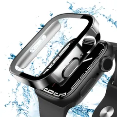 【数量限定】ケース Watch 44mm 防水ケース 3D直角エッジデザイン メッキ加工 アップルウォッチ カバー Apple ガラスフィルム 一体型 アップルウォッチ ケース 耐衝撃 apple watch 対応 カバー 全面保護 高透過率 Apple Wa