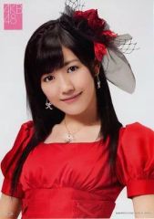 [중고] 포스터 (여성) 포스터 컬렉션 와타나베 마유 (빨간 드레스 / 버스트 업) [이치 반 쿠지 AKB48 ~ 크리스마스 선물 ~] 구매자 특전