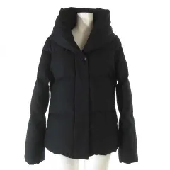 ブラック バイ マウジー BLACK by moussy ダウンジャケット ボリューム襟 ショールカラー 無地 1 S位 黒 ブラックのサムネイル