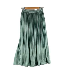 NATURAL BEAUTY BASIC ナチュラルビューティーベーシック スカート ポリエステル グリーン レディース XS M【古着】【中古】【送料無料】