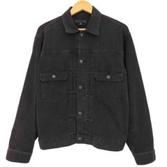 UNIQLO ブラックデニム　2nd Uniqlo 2nd ブラックデニムジャケット セカンドタイプ M新しい