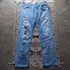 00s　levis 501  crush denimepants repair