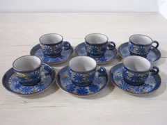 ノリタケ アンティーク ストーン カップ＆ソーサー 6客セット　昭和レトロ　Noritake Antique Stone 【中古】MEN8022SUZ【Shops 匿名配送】