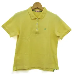 マックレガー ポロシャツ 半袖 コットン100% ブランド トップス レディース Mサイズ イエロー McGregor 【中古】