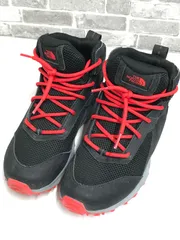 THE NORTH FACE ノースフェイス トレッキングシューズ キッズ ２３cm 登山靴 ブラック×レッド