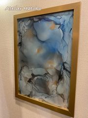 アルコールインクアート　原画　A4