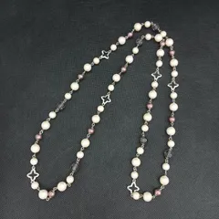 ロングネックレス　中古品　パール　ビーズ