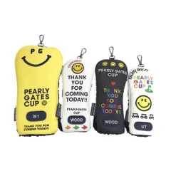 PEARLY GATES パーリーゲイツ 35周年 ヘッドカバー 4点セット ノベルティ ニコちゃん イエロー系 DR/FW×2/UT [240101532604] ゴルフウェア ストスト