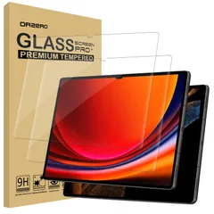 【在庫処分】Tab S9 Ultra / S8 Galaxy Ultra専用 強化ガラスフィルム 新型【旭硝子素材・0.26mm・2.5D・耐衝撃硬度9H・透過率・飛散防止・気泡防止】Galaxy Tab Newzerol【2枚】Samsung S8 Ultr