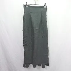 ◇ ⊂ Louere ルエレ ヘリンボーン ロング マーメイド スカート サイズS ブラック レディース E  【1506130012610】