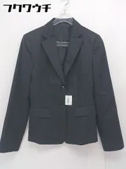 ◇ COMME CA ISM コムサイズム シングル 2B 長袖 テーラードジャケット サイズS グレー　ブラック レディース 【中古】 【1106040007395】