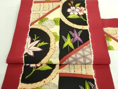 平和屋着物■極上　摺型友禅　京都　多ち花　九寸名古屋帯　紫陽花　花丸文　逸品　DZAA8972kh5