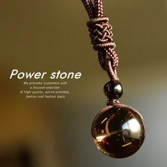 【シンプル/おしゃれ】16mm パワーストーン ネックレス チョーカー メンズ レディース NEK 天然石 お守り 7992054 (【C】ブラウンクオーツ)