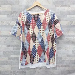 STAYFUN 総柄 切り替え クルーネックTシャツ 06764のサムネイル