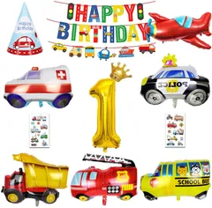 誕生日 飾り付け 男の子、大きな 車 バルーン 誕生日バルーン 一歳 誕生日 男の子 1歳 誕生日プレゼント 男の子 誕生日 車 バルーン 飾り