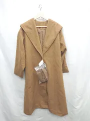 ■ ⊇ ◎ ●未使用● LIAN リアン 長袖 ロングコート サイズF キャメル レディース E  【1502200001744】