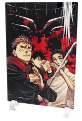 【中古】アクリルスタンド・アクリルパネル 虎杖悠仁＆伏黒恵＆乙骨憂太 アクリルアートボード 「呪術廻戦」 デジタル版週刊少年ジャンプ定期購読者限定 応募者全員サービス