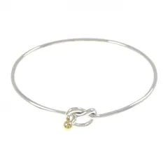 ティファニー フラットワイヤー フック&アイ ハート バングル