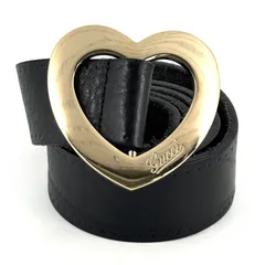 専用❗️♡GUCCI ✨グッチ　ラブリーハート　ゴールド　ハート型バックル ベルト 2025年最新】ハートバックルベルト gucciの人気アイテム - メルカリ