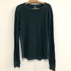 THE NORTH FACE ザ ノースフェイス WA.CLOTH WAFFLE TEE グリーン ロゴ刺繍 コットン生地 サーマル トレーナー カットソー NT81635 25e菊ST