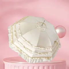 ハンドメイド ミニチュア 傘 ドール用 クラロリ 姫系 ロリータ ローズ柄 ハンドメイド ミニチュア 傘 ドール用 クラロリ 姫系 ロリータ