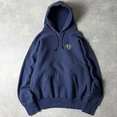 90s USA製 CAMBER 企業 ロゴ 刺繍 RWタイプ スウェット フード パーカー XL / 90年代 アメリカ製 キャンバー リバース トレーナー 紺 企業物