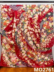 振袖 豪華 刺繍 金彩 紋意匠 身丈162cm パールトーン加工済 MO2761