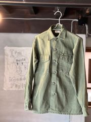 70’s US ミリタリー ユーティリティシャツ – ビンテージ コットンサテン 美品 USED