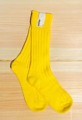 【新品・未使用】decka-Quality socks- イエロー25.0-28.0㎝