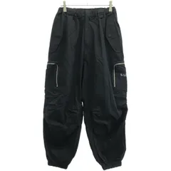 WILLY CHAVARRIA ウィリーチャバリア 20AW WIND BREAKER PANTS ジップポケットイージーパンツ  ブラック Mのサムネイル