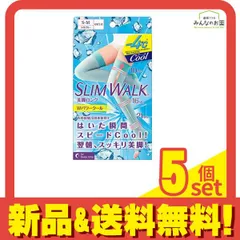 スリムウォーク 美脚ロング Wパワークール ひざ上丈 1足入 (S-Mサイズ) 5個セット まとめ売り