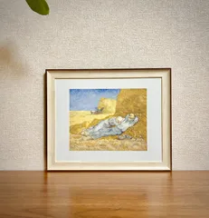 新品☆額縁付アートポスター☆フィンセント・ファン・ゴッホ☆Vincent van Gogh☆La Meridienne☆102