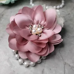 コサージュ 卒園式　卒業式　入園式入学式 結婚式 発表会 ＊フォーマルコサージュ＊パールブローチ183