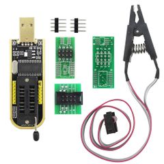 新品 KeeYees CH341A ROMライター SPI Flashライター 24 25シリーズ EEPROM BIOS プログラマー USB-TTLコンバータ + SOP8 ICテストクリップ 8ピン