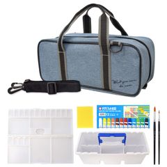 【大人気！】サクラクレパス 絵の具セット コンパクト 水彩セット ブルーグレー EWZ-A1#40