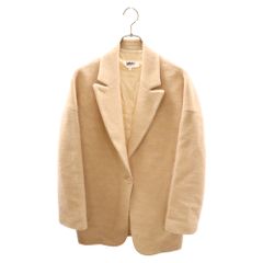 MM6 Maison Margiela (エムエムシックスメゾンマルジェラ) WOOL COAT ウール混 ジャケット レディース ベージュS52AM0037 S22799