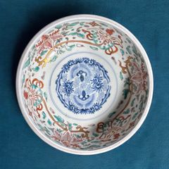 【現品限り!!】伊万里 大鉢 [草花文] 金彩 赤絵 色絵 鉢 丸皿 盛り皿 飾り皿 古伊万里 古美術 明治 和食器 骨董品 アンティーク