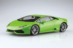 青島文化教材社(AOSHIMA) 1/24 プリペイントモデルシリーズ 2014 ランボルギーニ ウラカン グリーン 塗装済みプラモデル 04-A ホワイト