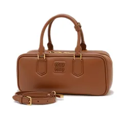 【希少クロコ❗️】miumiu 2way ！レザー　ショルダーバッグ　ブラウン Miu Miu ミュウミュウ 2WAYショルダーバッグ ブラウン｜結婚式