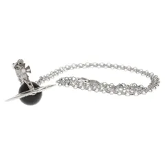 Vivienne Westwood (ヴィヴィアンウエストウッド) NEW SMALL ORB PENDANT スモールオーブ ラインストーンペンダント シルバー/ブラックのサムネイル